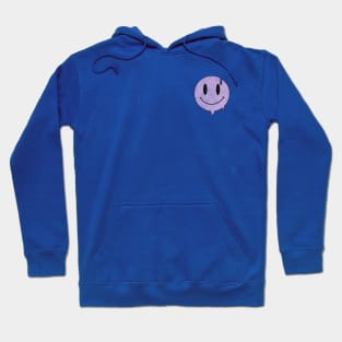 Purple Dripping Smiley Face Hoodie